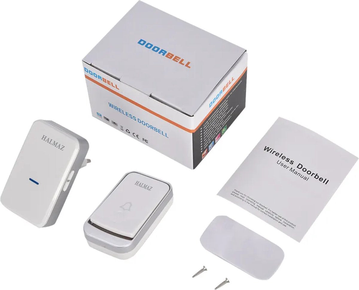 Deurbel Wit –  1 Ontvanger