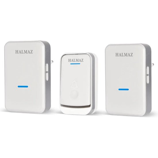 Deurbel Wit – 2 Ontvangers