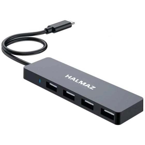USB Splitter - USB C Hub - 4 Poort - USB 2.0