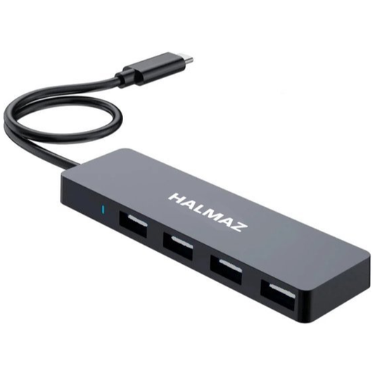 USB Splitter - USB C Hub - 4 Poort - USB 2.0