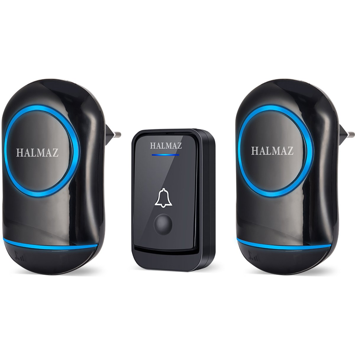 Deurbel Zwart –  2 Ontvangers